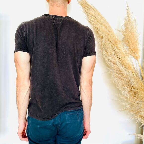 S/2 MENS GOODFELLOW & CO Black Blue Pocket Cotton Short Sleeve Tee Shirt Top M - Picture 7 of 16